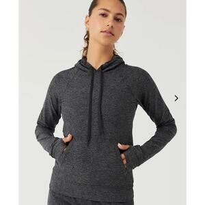 Outdoor Voices CloudKnit Hoodie Pullover in Charcoal Grey Small  Lightweight